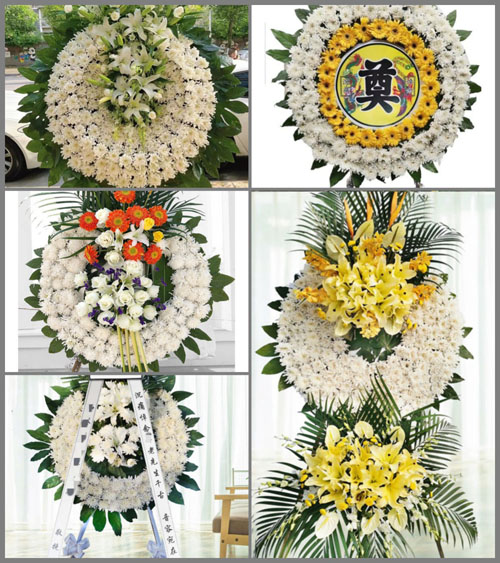 山东青岛黄岛区珠海街道小尧村花圈速递
